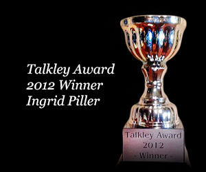 Australian Linguistics Society Talkley Award 2012 Australian Linguistics Society Talkley Award 2012