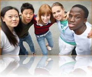 If you google images for "study abroad," you get many pictures of inclusive-looking racially-diverse groups of people such as this one.