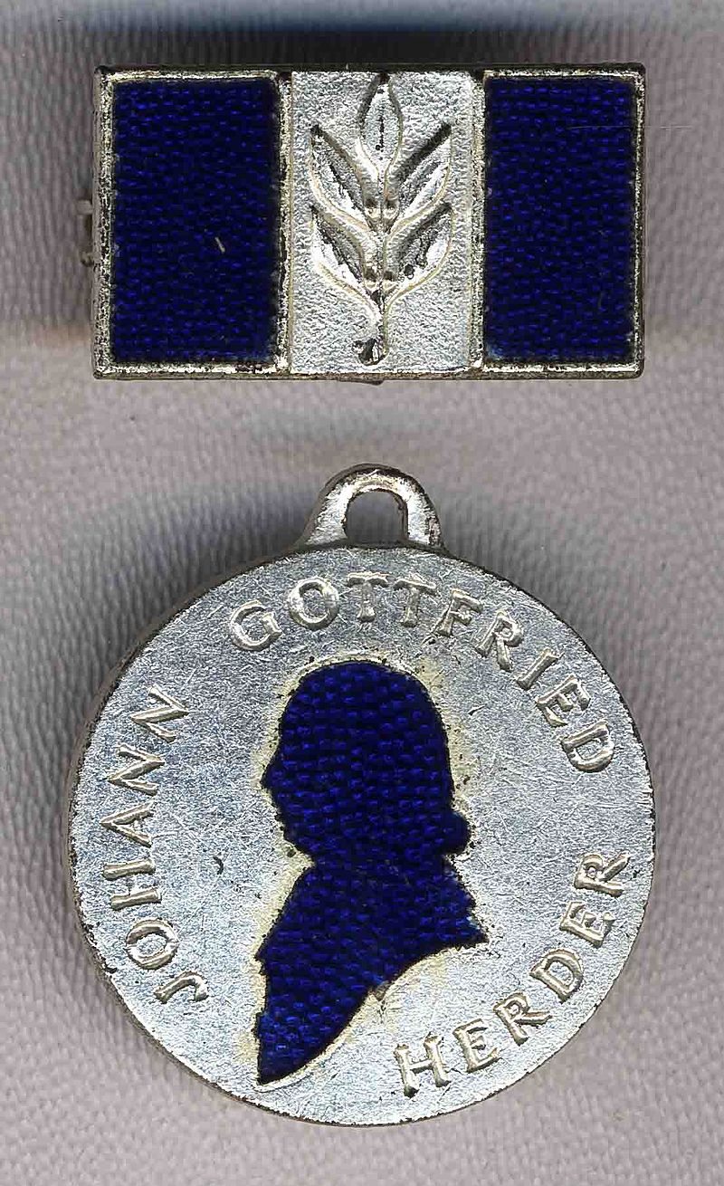 The Herder Award: an award of the German Democratic Republic for exemplary teachers of Russian